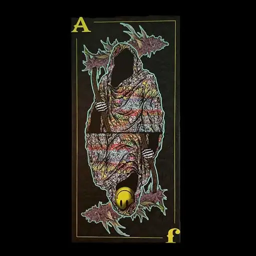 Grim Playing Card - Canvas Print - Image 2
