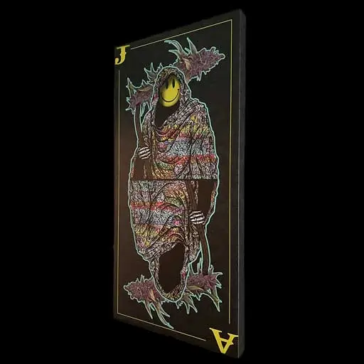 Grim Playing Card - Canvas Print - Image 3