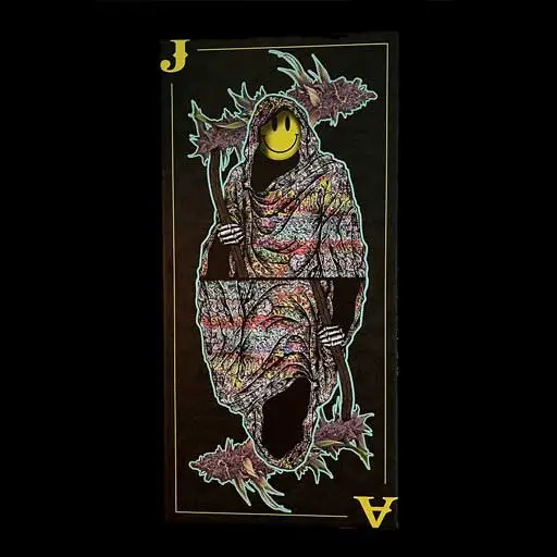 Grim Playing Card - Canvas Print